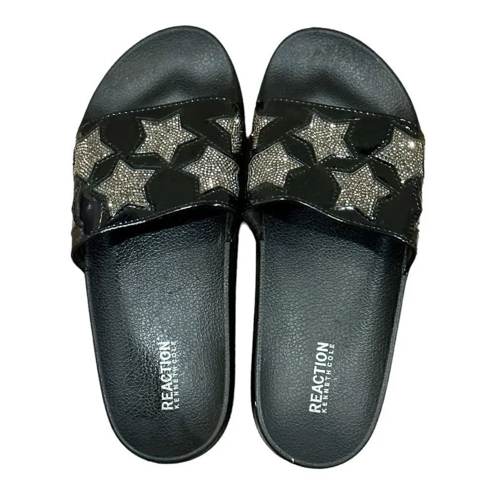 Reaction Kenneth Cole Pool Splash Jewel Slides in the Size 9